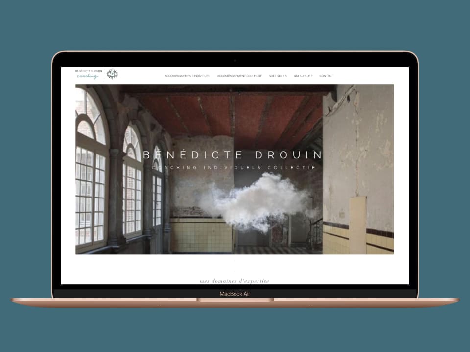 capture d'écran du site benedictedrouin.com